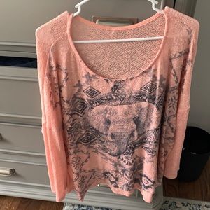 XL elephant long sleeve shirt